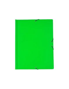 Carpetas Gomas Con 3 Solapas Pvc Folio Verde Claro
