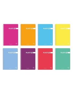Bloc Espiral Pacsa Folio Cuadricula 4 Mm 80 Hojas 90 Gramos Tapa Polipropileno ´Plastipac´