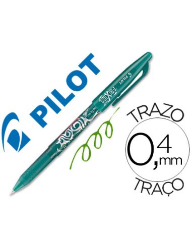 Boligrafo Verde Pilot Frixion Borrable Verde