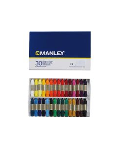 Lapices Cera Manley Caja De 30 Colores Surtidos 2