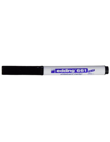 Rotulador Edding Para Pizarra Blanca 661 Color Negro Punta Redonda 1-2 Mm